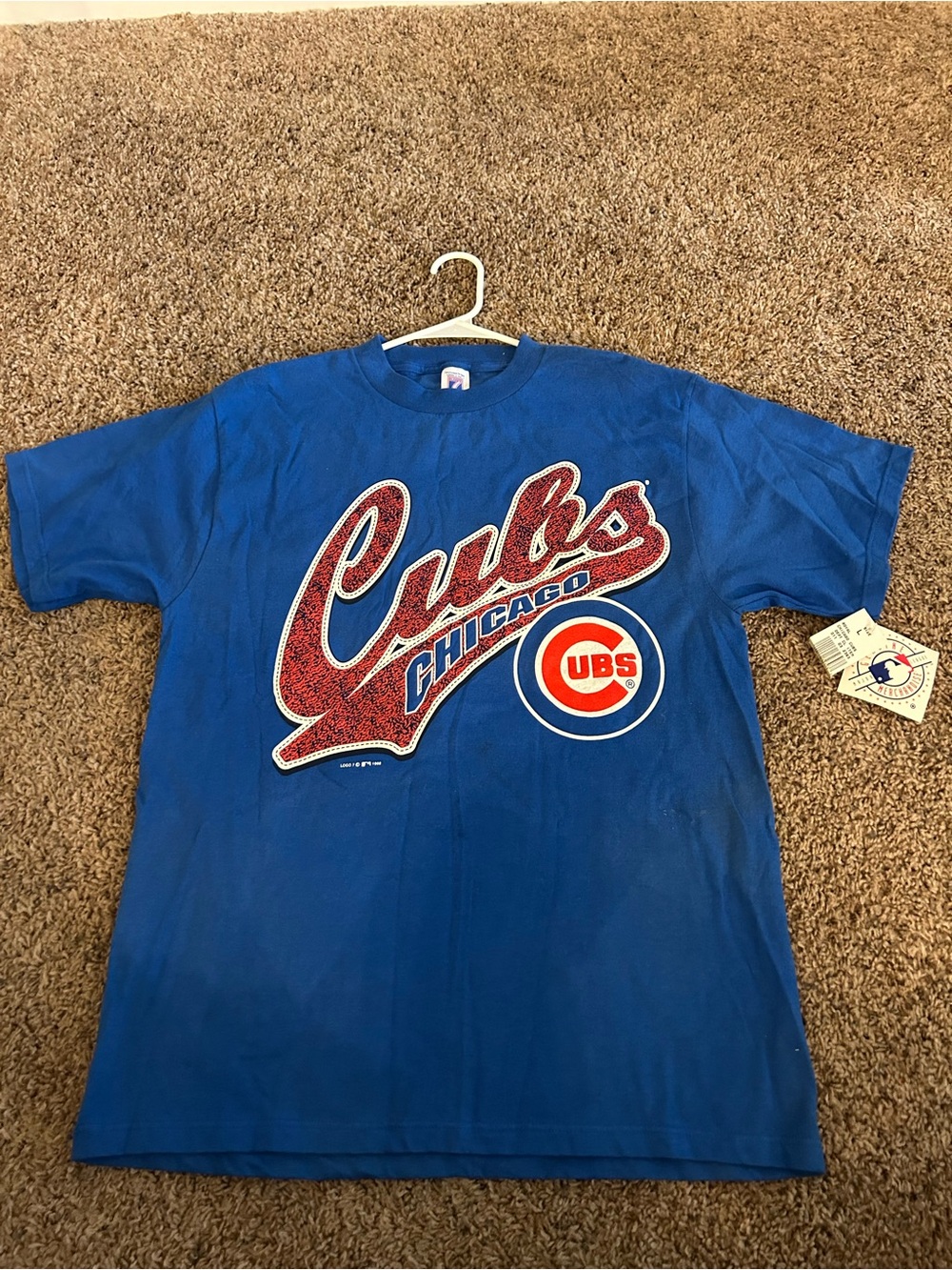 Vintage Chicago cubs 1998 dead stock NWT brand new logo 7 t shirt baseball